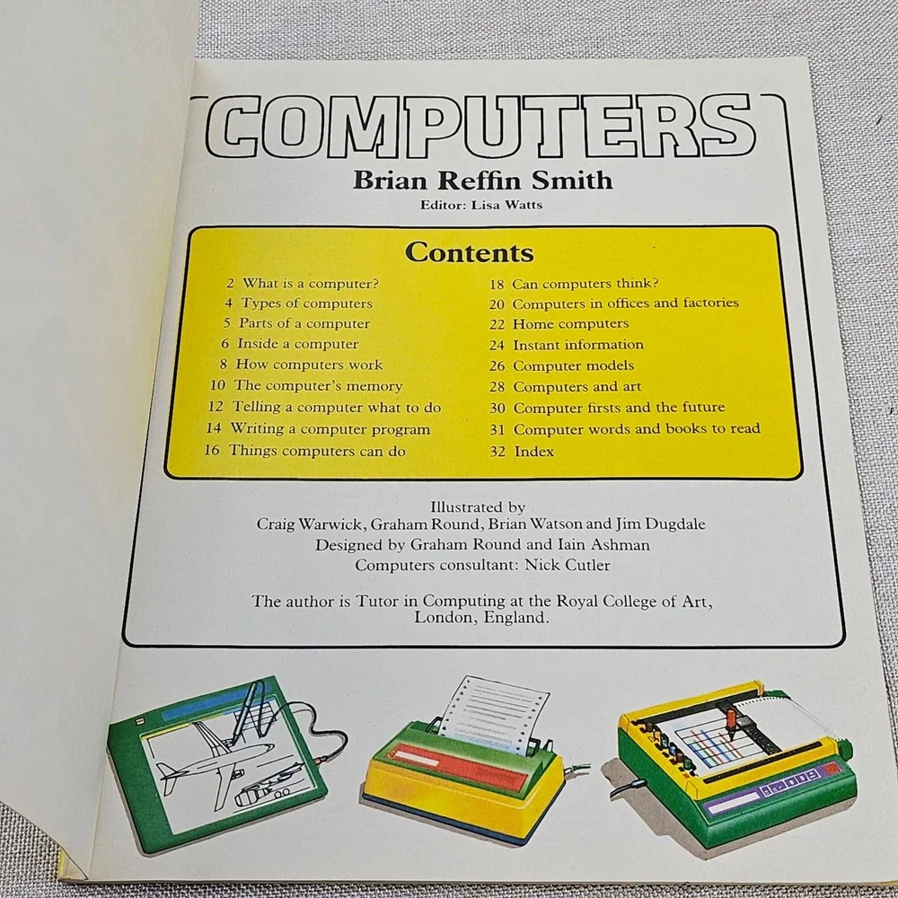 Usborne Guide To Computers Book 1983 Simple Introduction For Beginners Paperback